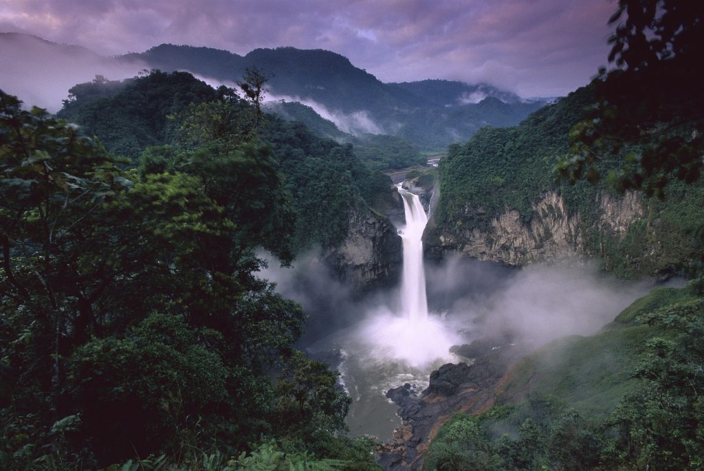 SAN RAFAEL OR COCA San Rafael or Coca Falls on the Quijos River, Amazon, Ecuador © Pete Oxford / Minden Pictures